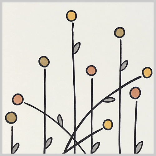 Painting of stems and floweres